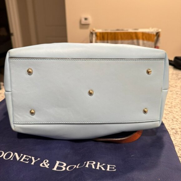 Dooney & Bourke Light Blue Leather Handbag - Picture 5 of 15